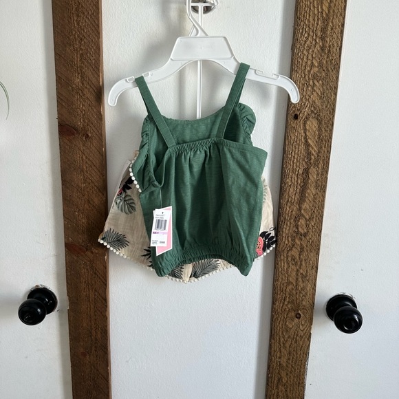 New Juicy Couture Girls Size 6 Tropical Boho Tank & Muslin Shorts Set - Picture 14 of 14